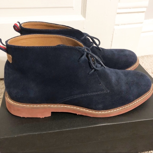 Tommy Hilfiger Other - Tommy Hilfiger Blue Suede Lace-Up Chukka Boots - 8
